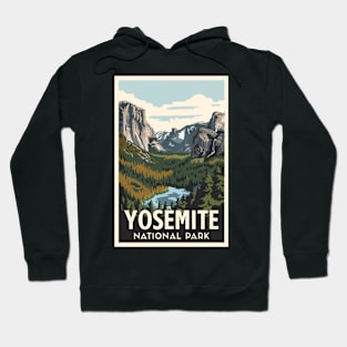 Yosemite National Park Vintage Travel Poster Hoodie